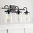 Capital Lighting Vanity, Clear Seeded