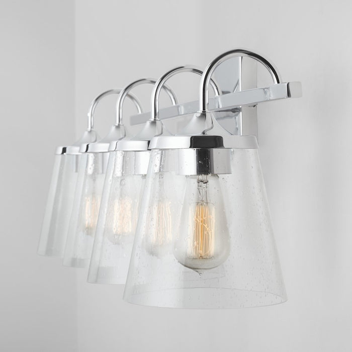 Capital Lighting Vanity, Clear Seeded