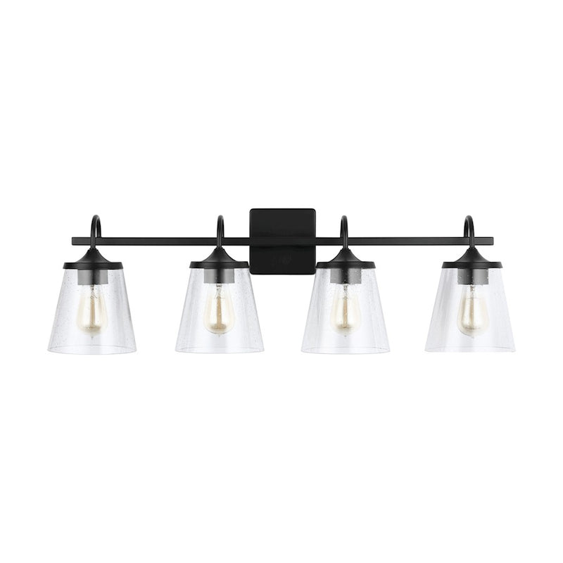 Capital Lighting Vanity, Clear Seeded