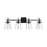 Capital Lighting Vanity, Clear Seeded