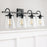 Capital Lighting Vanity, Clear Seeded