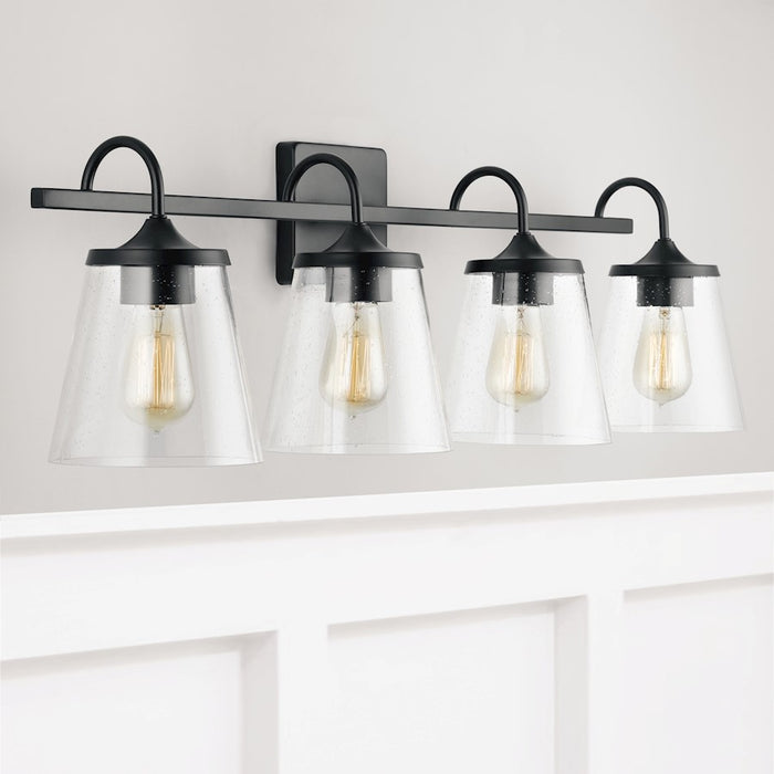 Capital Lighting Vanity, Clear Seeded