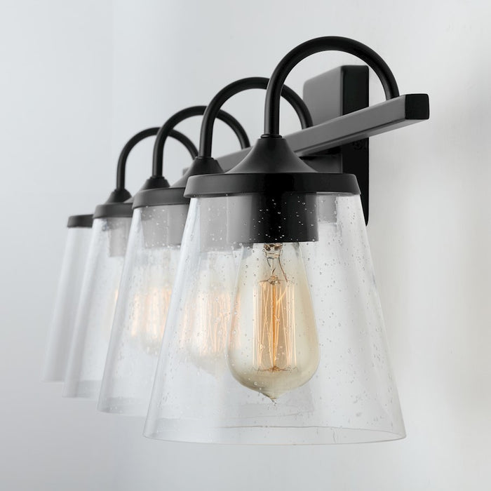 Capital Lighting Vanity, Clear Seeded