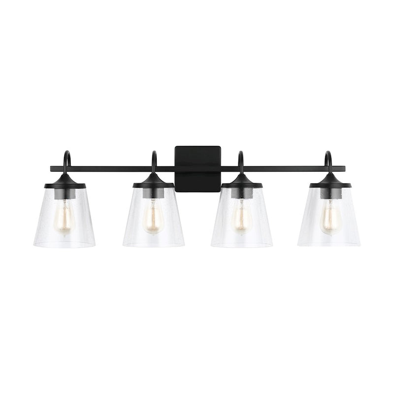Capital Lighting Vanity, Clear Seeded