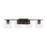 Capital Lighting Vanity, Oil Rubbed Bronze/Clear Seeded