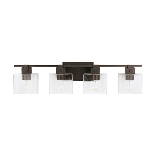 Capital Lighting Vanity, Oil Rubbed Bronze/Clear Seeded