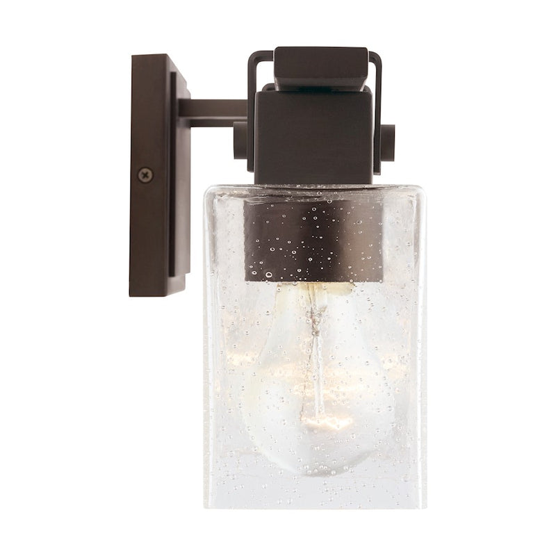 Capital Lighting Vanity, Oil Rubbed Bronze/Clear Seeded