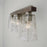 Capital Lighting Connor 3-Light Vanity, Black Matte Nickel/Clear