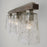 Capital Lighting Connor 3-Light Vanity, Black Matte Nickel/Clear