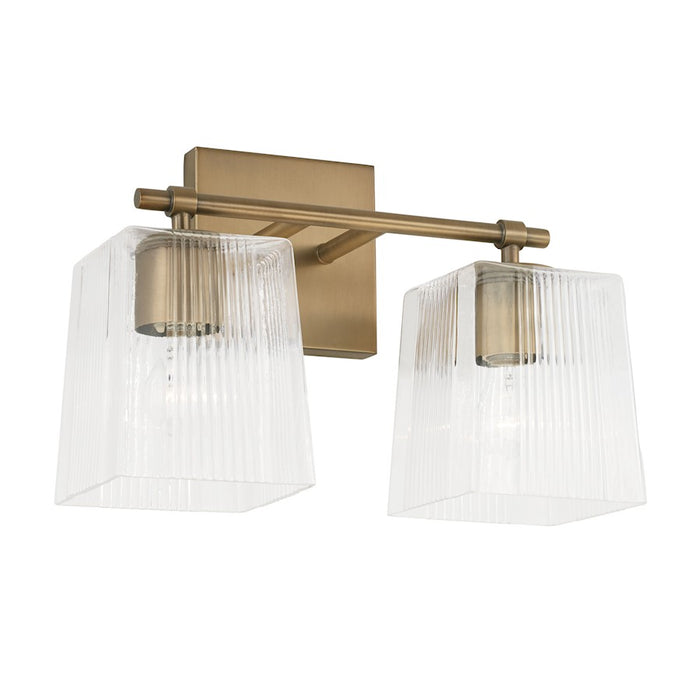 Capital Lighting Lexi Vanity, Clear Fluted