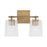 Capital Lighting Lexi Vanity, Clear Fluted