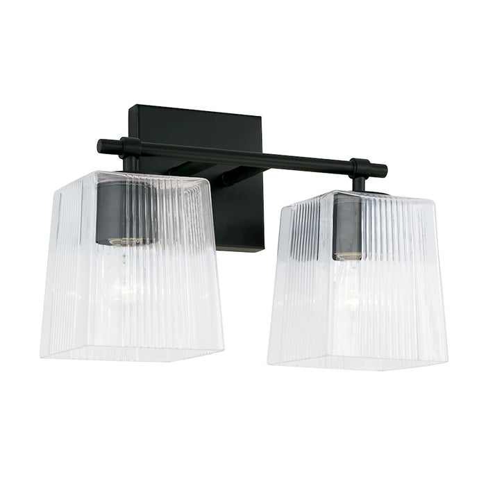 Capital Lighting Lexi Vanity, Clear Fluted
