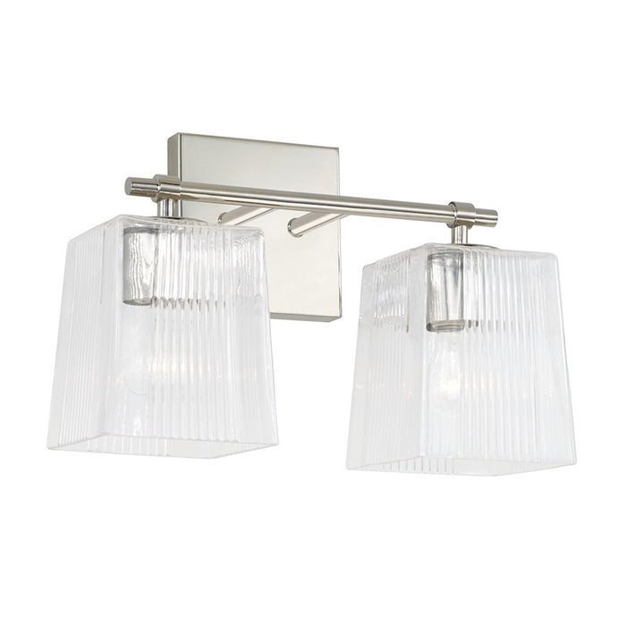 Capital Lighting Lexi Vanity, Clear Fluted