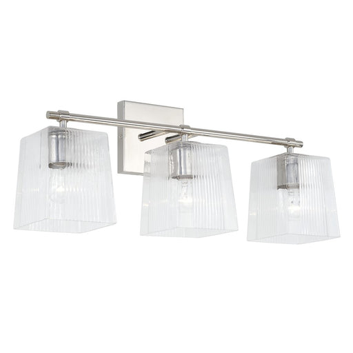 Capital Lighting Lexi Vanity, Clear Fluted