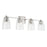 Capital Lighting Laurent Vanity in Polished Nickel/Clear