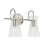 Capital Lighting Mila 2 Light Vanity, Clear Half-Crackle