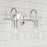 Capital Lighting Mila 2 Light Vanity, Clear Half-Crackle