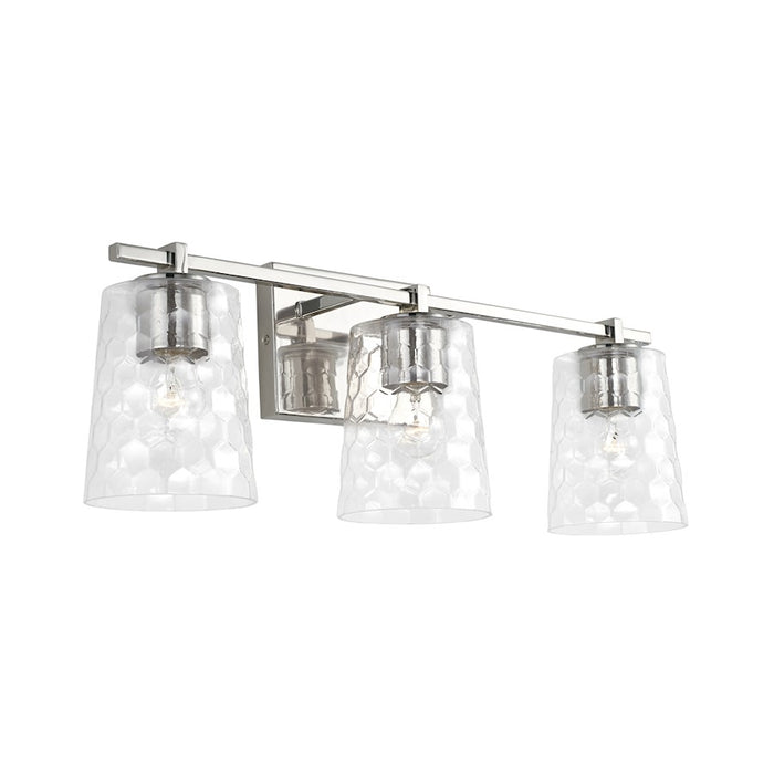 Capital Lighting Burke Vanity, Clear Honeycomb