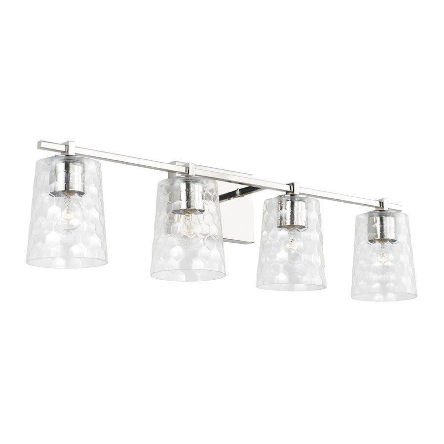 Capital Lighting Burke Vanity, Clear Honeycomb