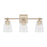 Capital Lighting Breigh 3 Light Vanity, Brushed Champagne/Clear