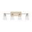 Capital Lighting Breigh 4 Light Vanity, Brushed Champagne/Clear