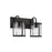 Capital Lighting Brennen 2 Light Vanity, Black Iron/Clear