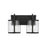 Capital Lighting Brennen 2 Light Vanity, Black Iron/Clear