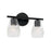 Capital Lighting Dena 2 Light Vanity, Diamond Embossed