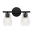 Capital Lighting Dena 2 Light Vanity, Diamond Embossed