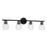 Capital Lighting Dena 4 Light Vanity, Diamond Embossed