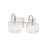 Capital Lighting Nyla 2 Light Vanity, Clear Fluted