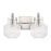 Capital Lighting Nyla 2 Light Vanity, Clear Fluted
