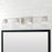 Capital Lighting Lucas 4 Light Vanity, Wavy Embossed
