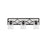 Capital Lighting Avery 3 Light Vanity, Matte Black/Clear Seeded