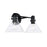 Capital Lighting Greer 2 Light Vanity, Clear