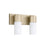 Capital Lighting Sutton 2 Light Vanity, Soft Gold/Soft White
