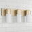 Capital Lighting Sutton 3 Light Vanity, Soft Gold/Soft White