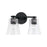 Capital Lighting Baker 2 Light Vanity, Clear Seeded