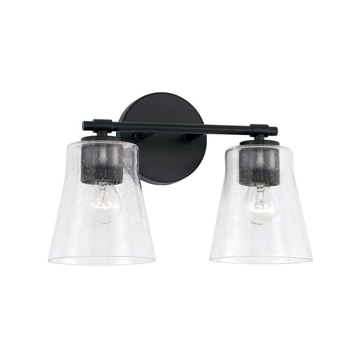 Capital Lighting Baker 2 Light Vanity, Clear Seeded