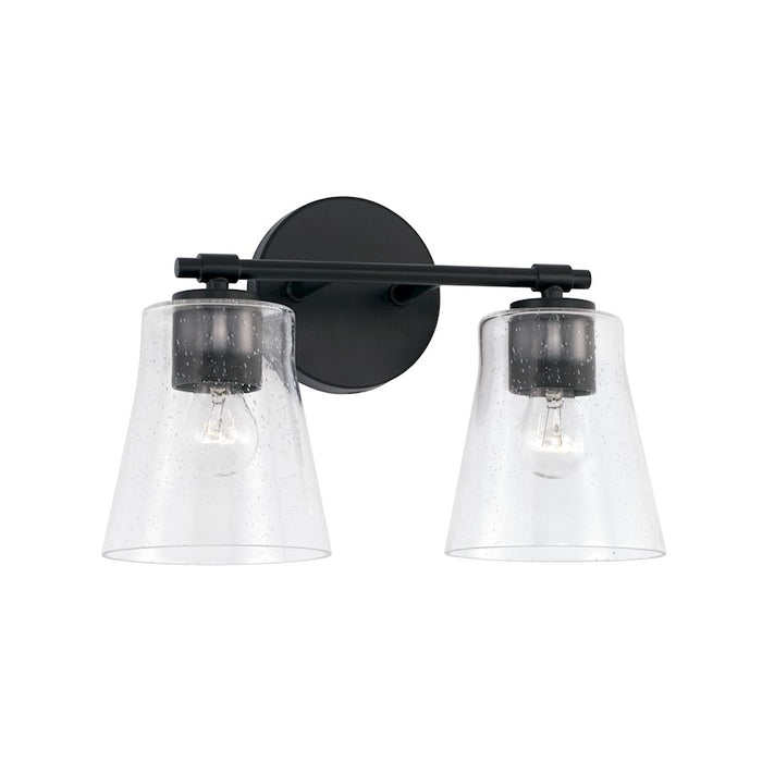 Capital Lighting Baker 2 Light Vanity, Clear Seeded
