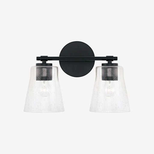 Capital Lighting Baker 2 Light Vanity, Clear Seeded