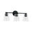 Capital Lighting Baker 3 Light Vanity, Clear Seeded