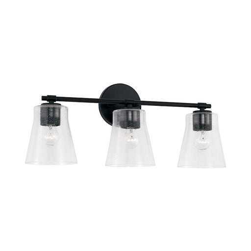Capital Lighting Baker 3 Light Vanity, Clear Seeded