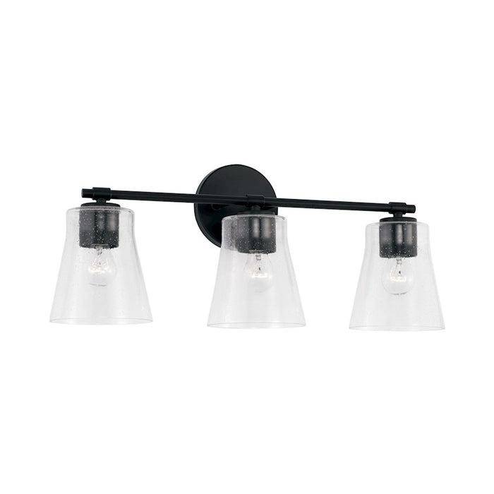 Capital Lighting Baker 3 Light Vanity, Clear Seeded