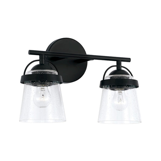 Capital Lighting Madison 2 Light Vanity, Clear Seeded