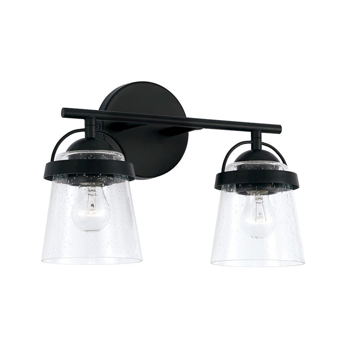 Capital Lighting Madison 2 Light Vanity, Clear Seeded