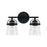 Capital Lighting Madison 2 Light Vanity, Clear Seeded