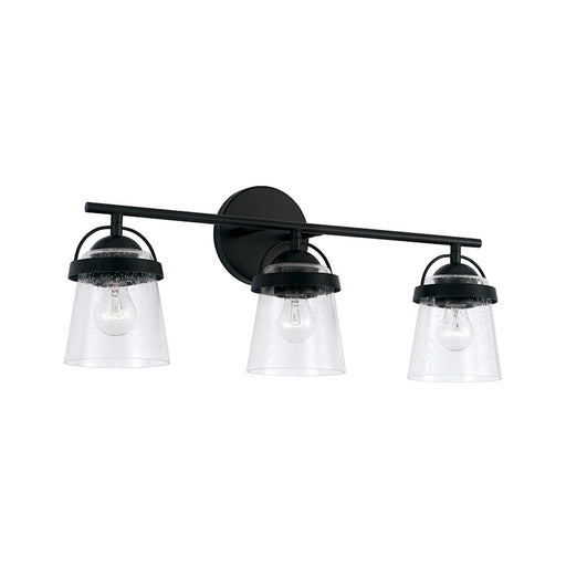 Capital Lighting Madison 3 Light Vanity, Clear Seeded