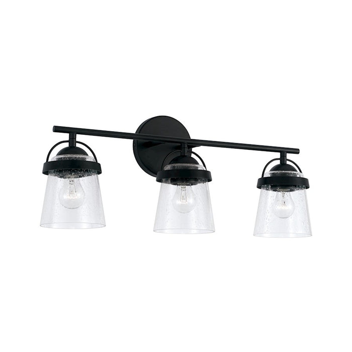 Capital Lighting Madison 3 Light Vanity, Clear Seeded