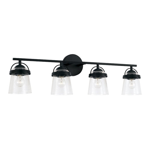 Capital Lighting Madison 4 Light Vanity, Clear Seeded